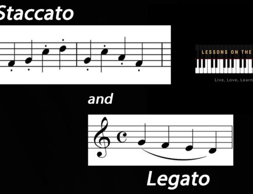 Staccato R.H. – play all L.H. notes legato